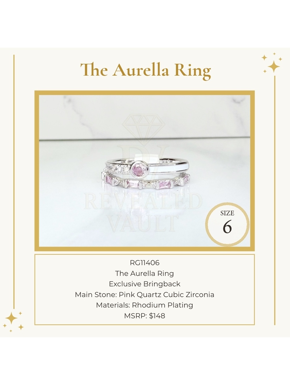 The Aurella Ring - Size 6 - OG